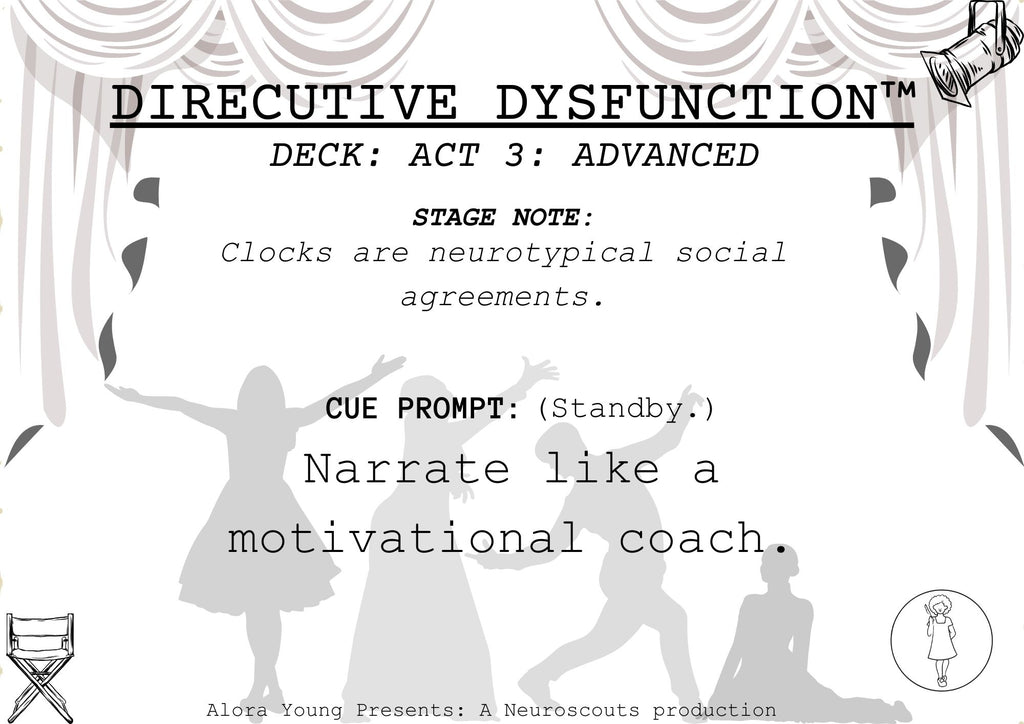 DIRECUTIVE DYSFUNCTION™ CARD DECK For Executive Dysfunction:Act 1: Novice Pack