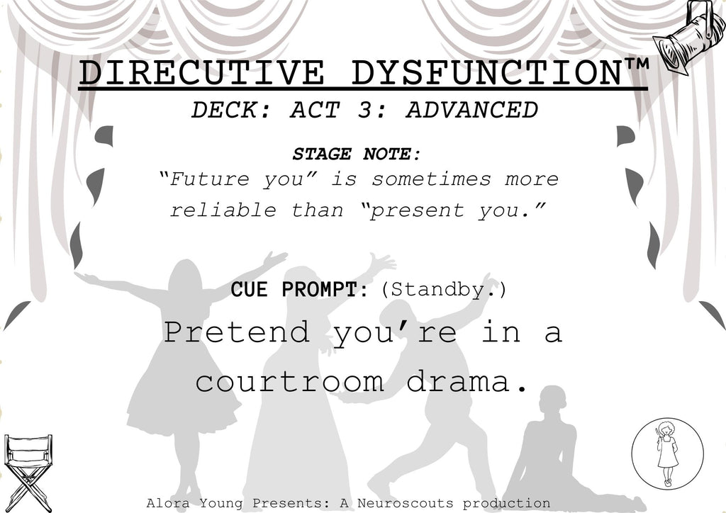 DIRECUTIVE DYSFUNCTION™ CARD DECK For Executive Dysfunction:Act 1: Novice Pack