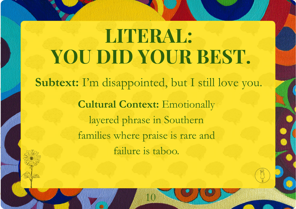 Subtext Theory Cards For Neurodivergent People