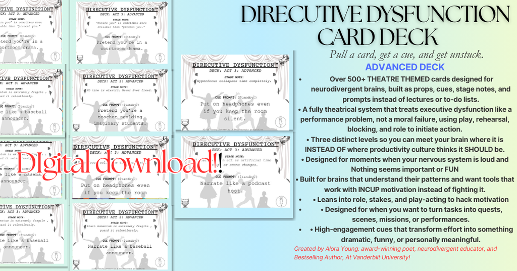 DIRECUTIVE DYSFUNCTION™ CARD DECK FOR EXECUTIVE DYSFUNCTION: ACT 4&5: ADVANCED