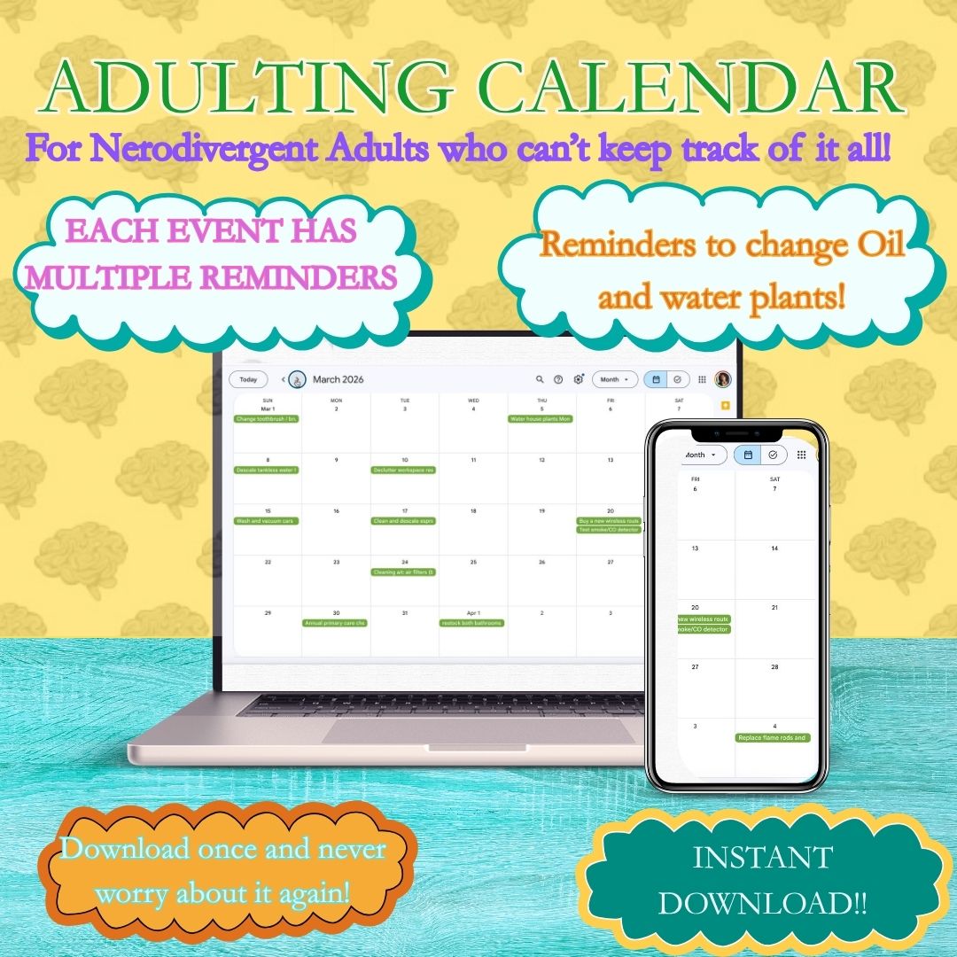 Adulting Calendar