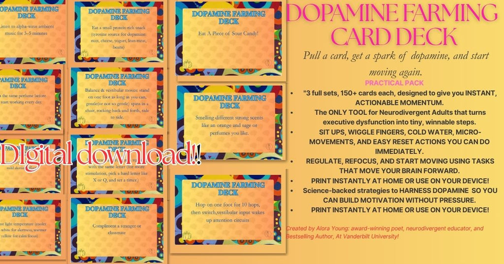 DOPAMINE FARMING CARD DECK:PRACTICAL PACK (DIGITAL DOWNLOAD!)