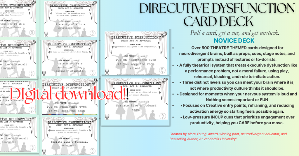 DIRECUTIVE DYSFUNCTION™ CARD DECK For Executive Dysfunction:Act 1: Novice Pack